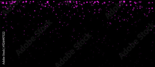 Pink particle effect set. Cascading pink particles, glowing dots, and soft shimmering highlights create a magical and festive atmosphere, ideal for decorative, celebratory, or dreamy designs.