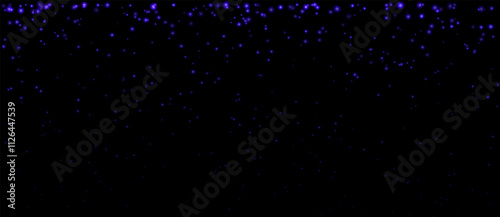 Blue particle effect set. Cascading pink particles, glowing dots, and soft shimmering highlights create a magical and festive atmosphere, ideal for decorative, celebratory, or dreamy designs.
