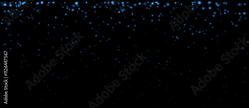 Blue particle effect set. Cascading pink particles, glowing dots, and soft shimmering highlights create a magical and festive atmosphere, ideal for decorative, celebratory, or dreamy designs.