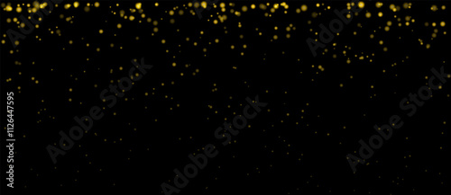 Golden particle effect set. Cascading pink particles, glowing dots, and soft shimmering highlights create a magical and festive atmosphere, ideal for decorative, celebratory, or dreamy designs.