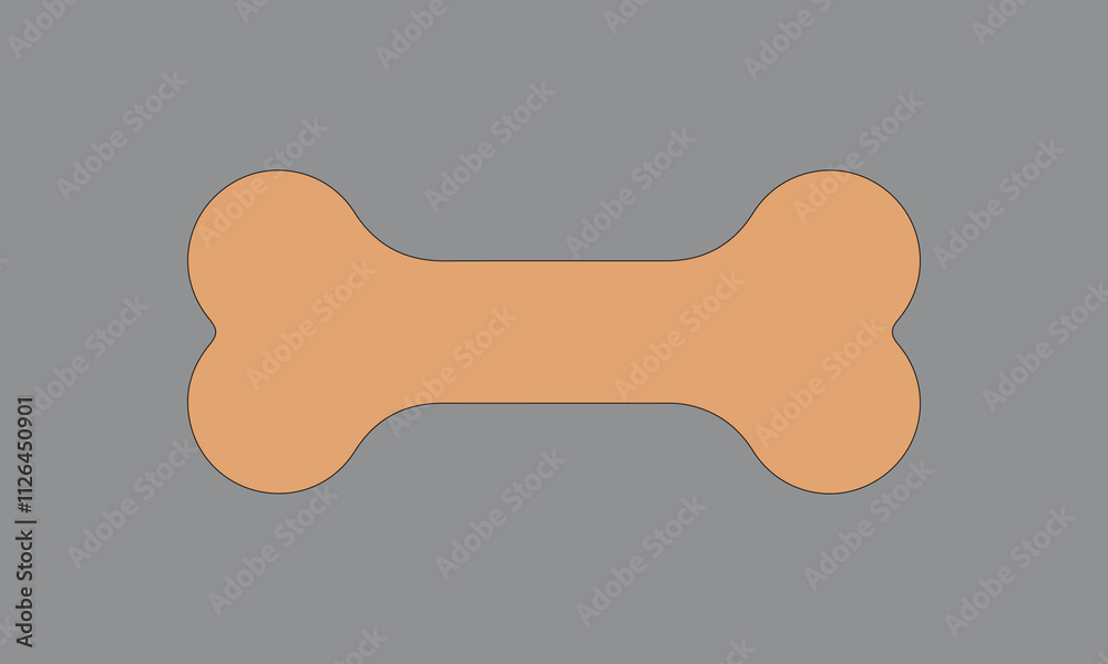 Dog bone Art Vector illustration Dog bone Art Vector illustration