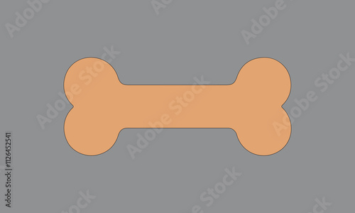 Dog bone Art Vector illustration