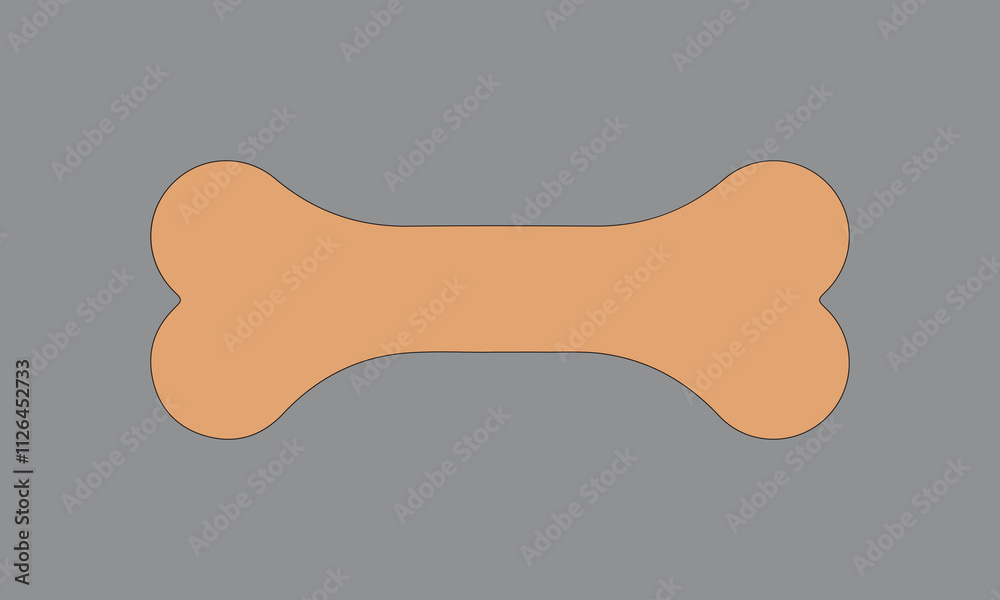 Dog bone Art Vector illustration