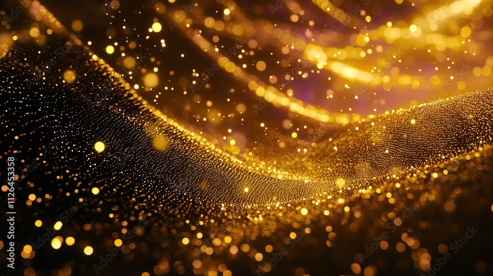 Obraz premium Abstract Technology Stream Background with Digital Design