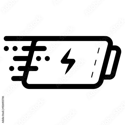 fast charging battery icon