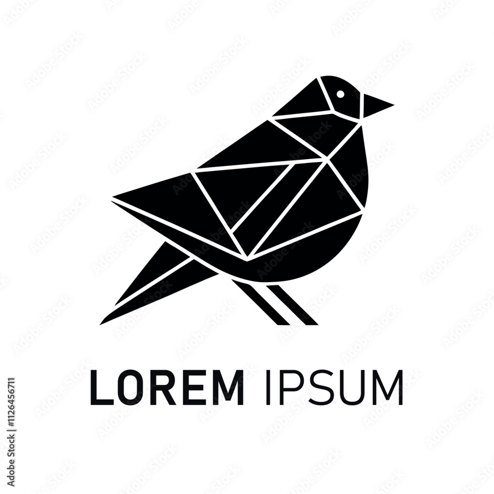 Naklejka premium Bird silhouette illustration