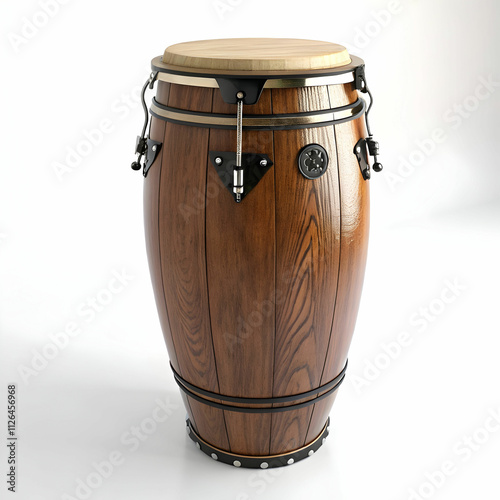 Canvastavla A classic conga drum with rich wood grain