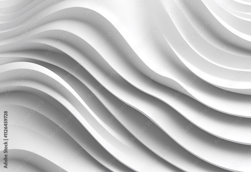 White wave 3d abstract background White wave 3d abstract background