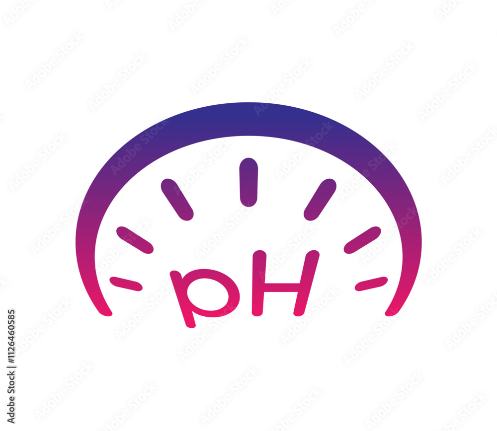 perspective ph concept on white background. vector ph logo perspective ph concept on white background. vector ph logo