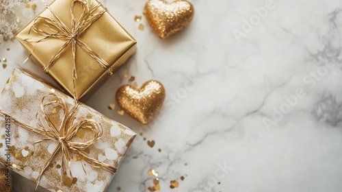 chocolate candies and gift box