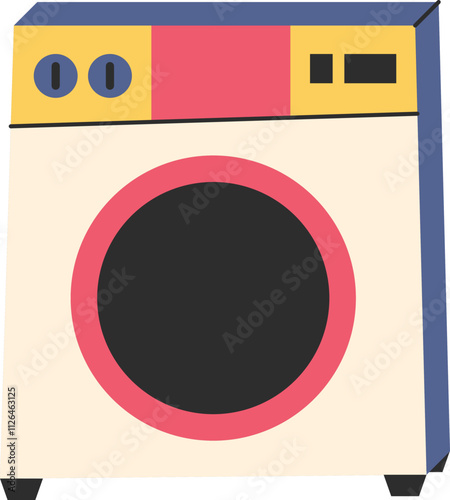 Colorful Washing Machine household item