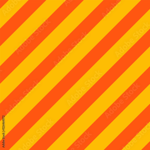 Seamless pattern with orange and yellow oblique stripes