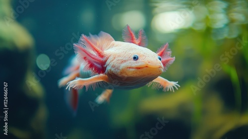 Axolotl in an Aquarium photo