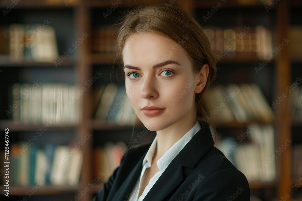 Generative AI Portrait of a Professional Man Woman Embracing a Lawyer's Poised and Confident Look Generative AI Portrait of a Professional Man Woman Embracing a Lawyer's Poised and Confident Look