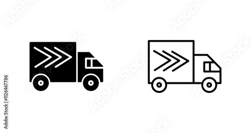 Delivery Truck Icon Design