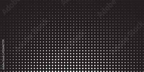 Wallpaper Mural Halftone gradient. Dotted gradient, smooth dots spraying and halftones dot background seamless horizontal geometric pattern vector template set. Torontodigital.ca