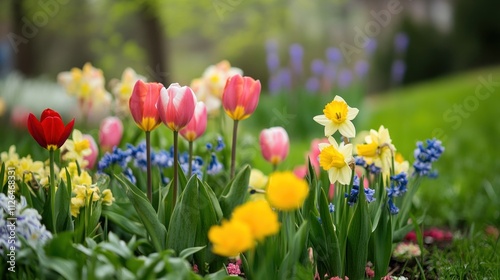 Spring Flowers in Bloom