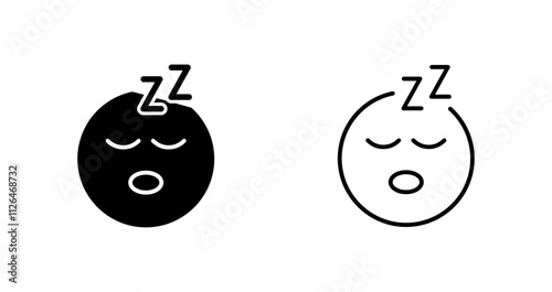 Sleeping Face Icon Design