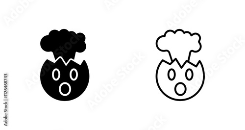 Exploding Head Icon Design