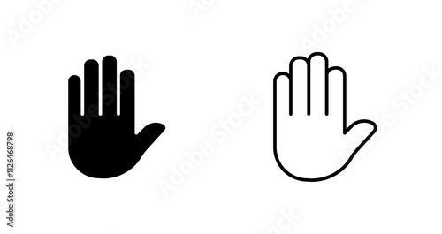 Raising Hands Icon Design
