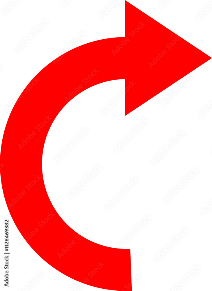 Right arrow, red bold arrow, simple arrow vector Right arrow, red bold arrow, simple arrow vector