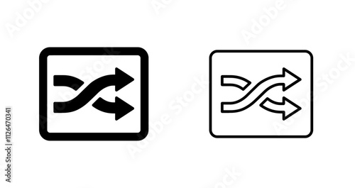 Free Download Shuffle Tracks Button Icon Design - GFXLoad