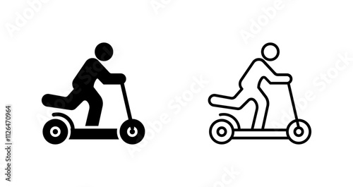 Kick Scooter Icon Design
