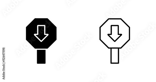 Down Arrow Icon Design