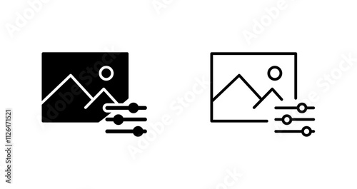 Photo Editing Tools Icon Design
