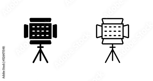 Photography Lighting Icon Design