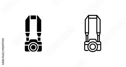 Camera Straps Icon Design