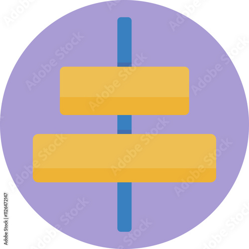 A visual representation of text alignment, featuring a series of horizontal lines stacked evenly.