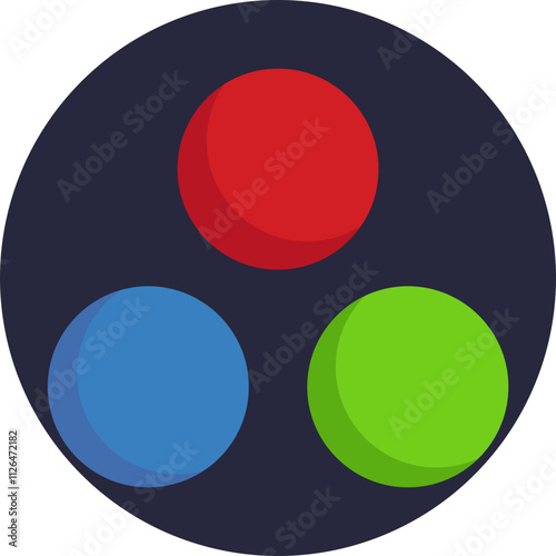 The "RGB" icon represents the ability to adjust text and background colors using red, green, and blue values.