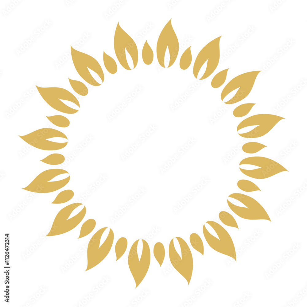 Abstract geometric ornaments. Round frame. Abstract geometric ornaments. Round frame.