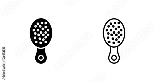 Baby Hairbrush Icon Design