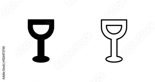 Wine Glassware Icon Design