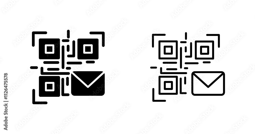 QR Code Email Icon Design QR Code Email Icon Design