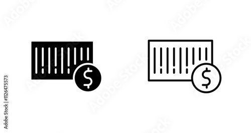 Barcode Payment Icon Design