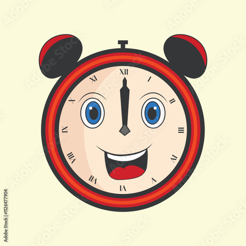 Mr. Clock with a Big Smile