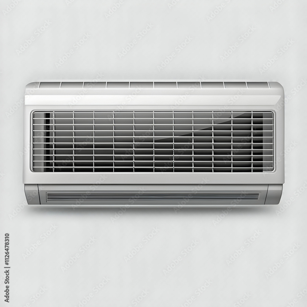 Modern Air Conditioner Isolated on a Transparent Background Modern Air Conditioner Isolated on a Transparent Background