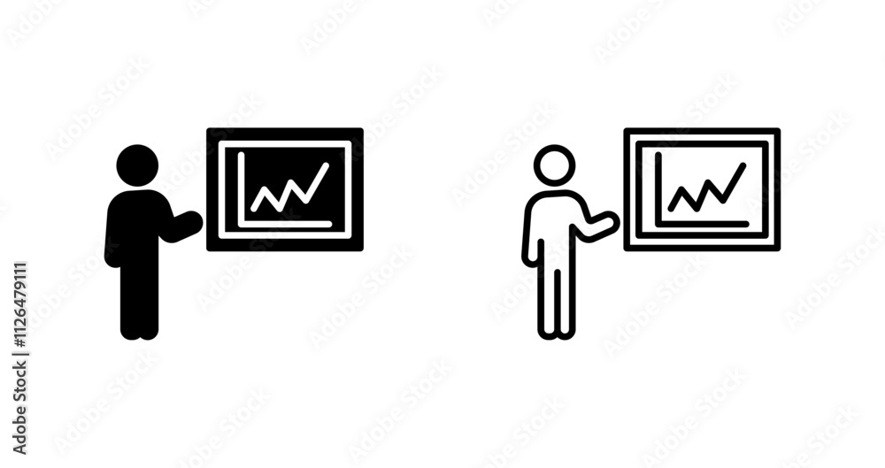 Fototapeta premium Presentation Icon Design