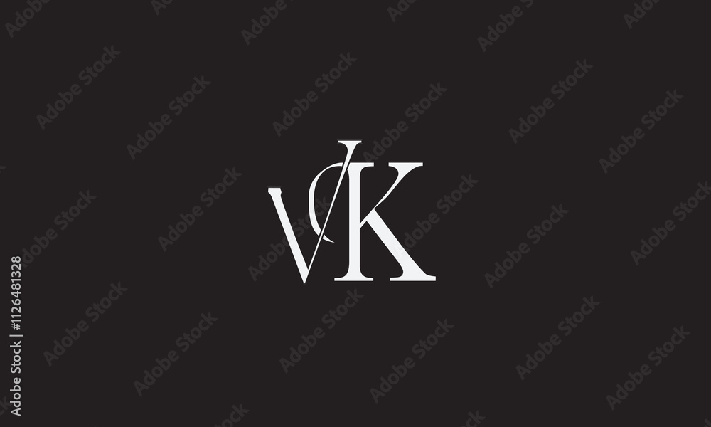 VK, KV , V , K , Abstract Letters Logo Monogram VK, KV , V , K , Abstract Letters Logo Monogram