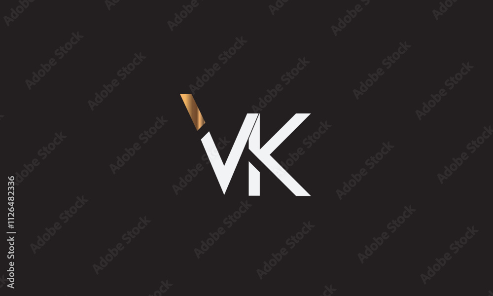 VK, KV , V , K , Abstract Letters Logo Monogram VK, KV , V , K , Abstract Letters Logo Monogram