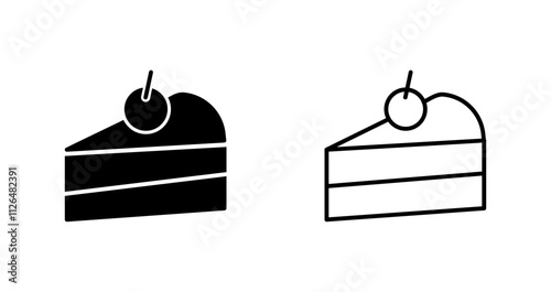 Cake Slice Icon Design