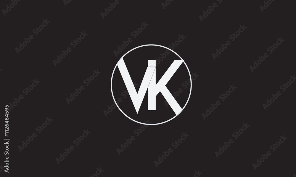 VK, KV , V , K , Abstract Letters Logo Monogram VK, KV , V , K , Abstract Letters Logo Monogram