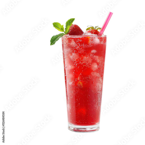 Refreshing Strawberry Cocktail: A Red, Icy Summer Drink Recipe