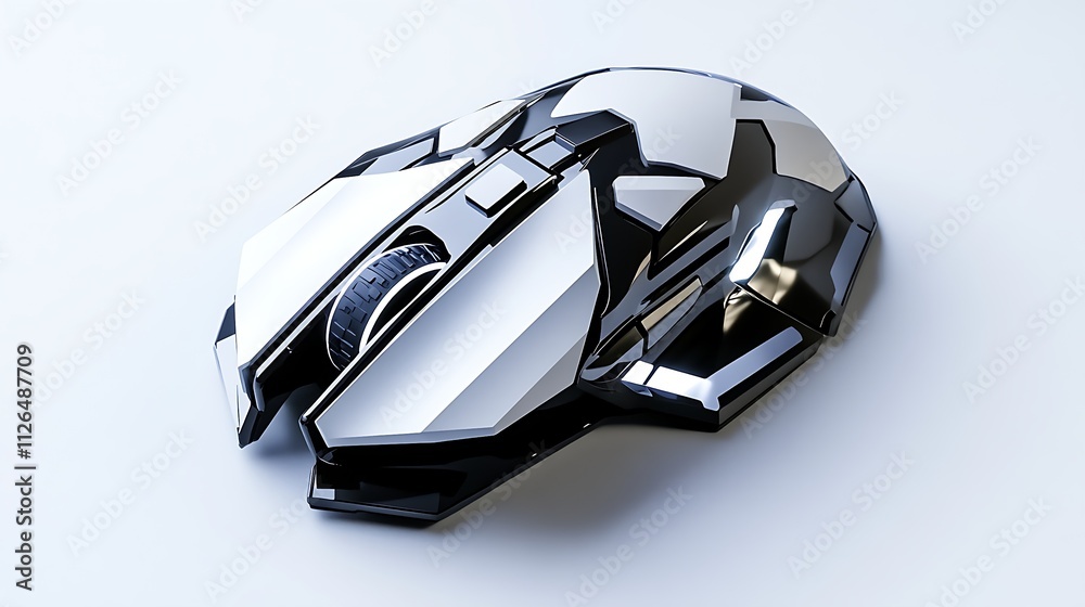 Fototapeta premium Ergonomic Gaming Mouse with RGB Lighting