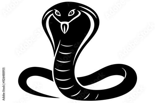 king cobra Reptile Vector silhouette design