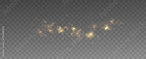 Shiny Golden Particles Golden dust.