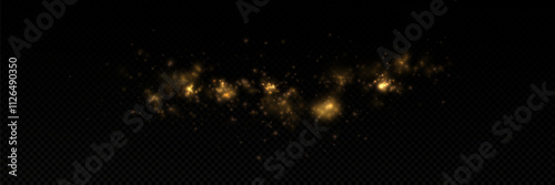 Shiny Golden Particles Golden dust.